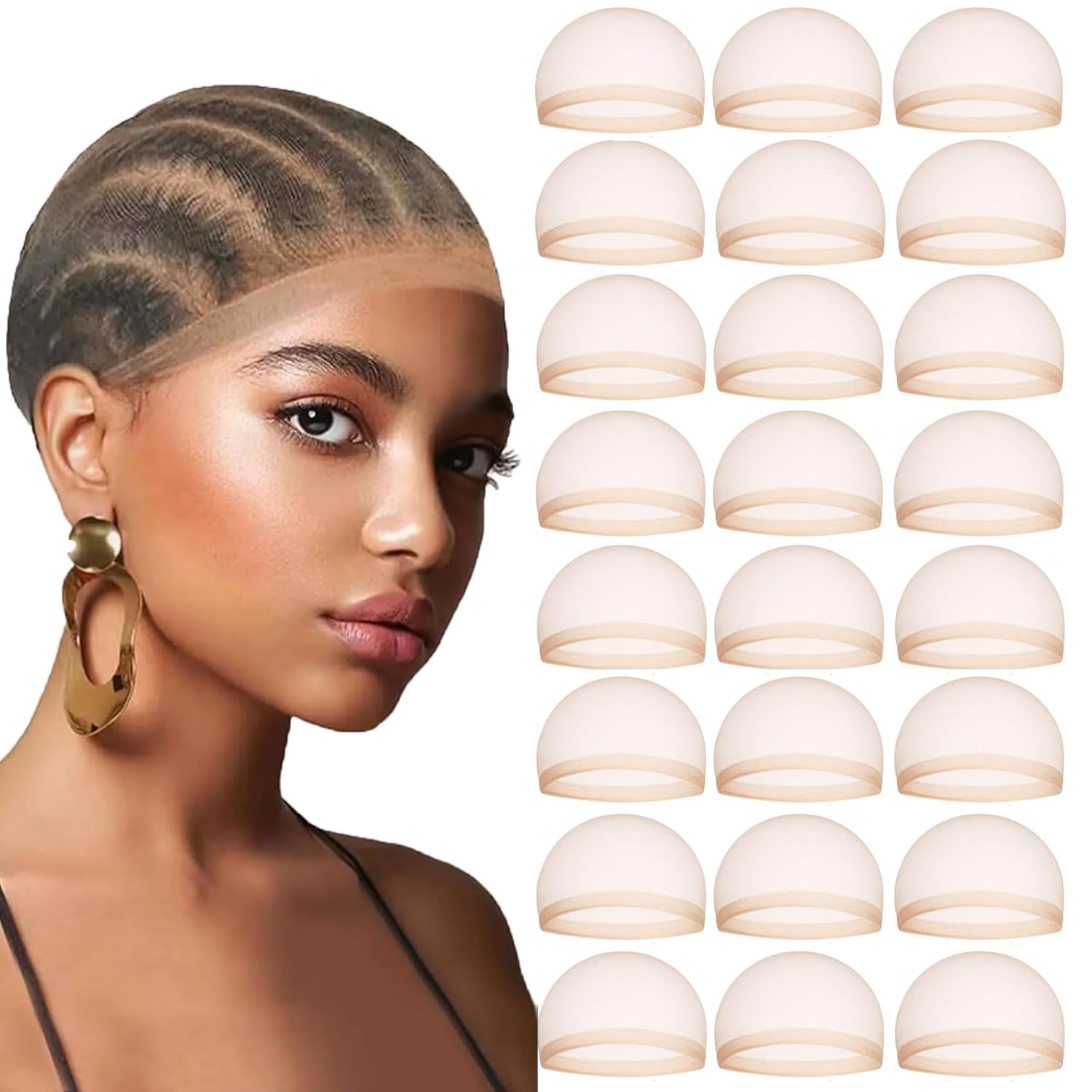 Wig Cap Stocking - Bonnet de perruque HD pour femmes,