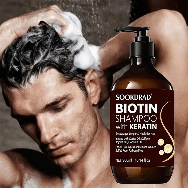 Hair Care Keratin Shampoo - Shampoo capillaire à la biotine et