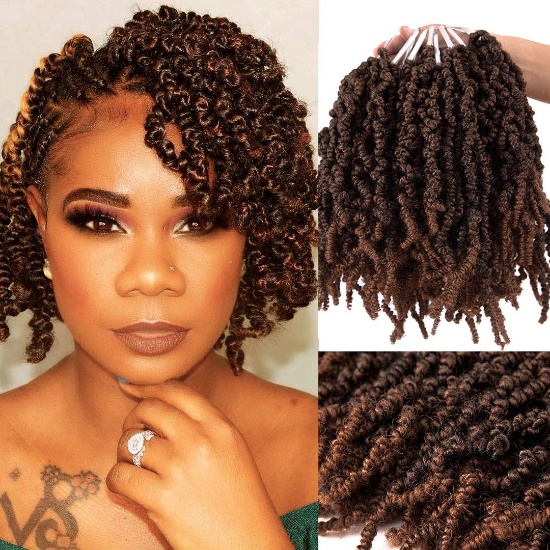 Braiding Hair Kanekalon - Tresses Synthétiques Courtes Bouclées de 10