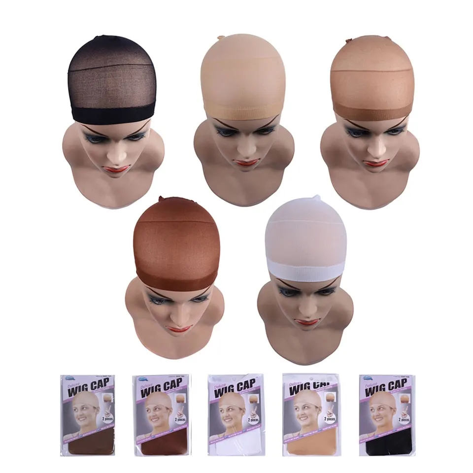Wig Cap Stocking - 24 pièces (12 paquets) bonnet de