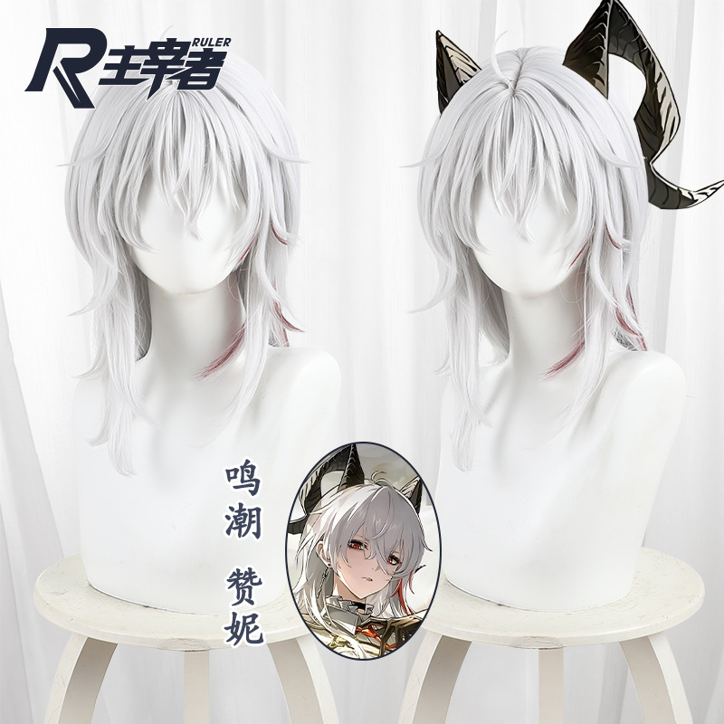 Braiding Hair Kanekalon - Jeu Wuthering Waves Zani Cosplay argent