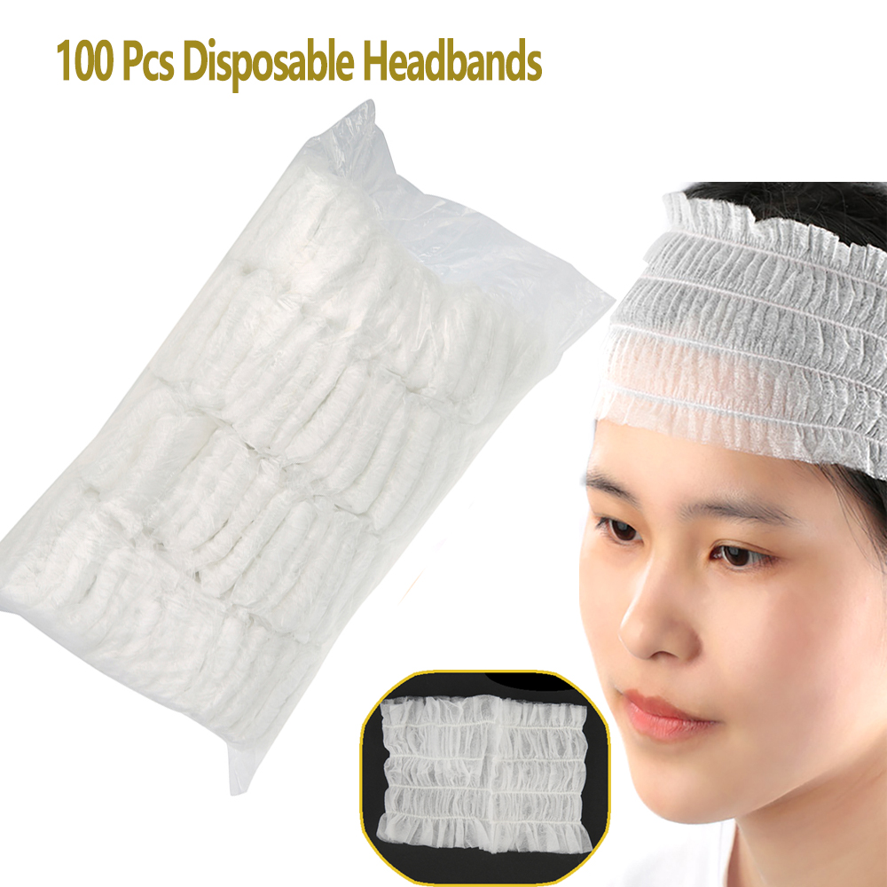 Hair Care Journey - 100 pièces bandeaux jetables Non tissés