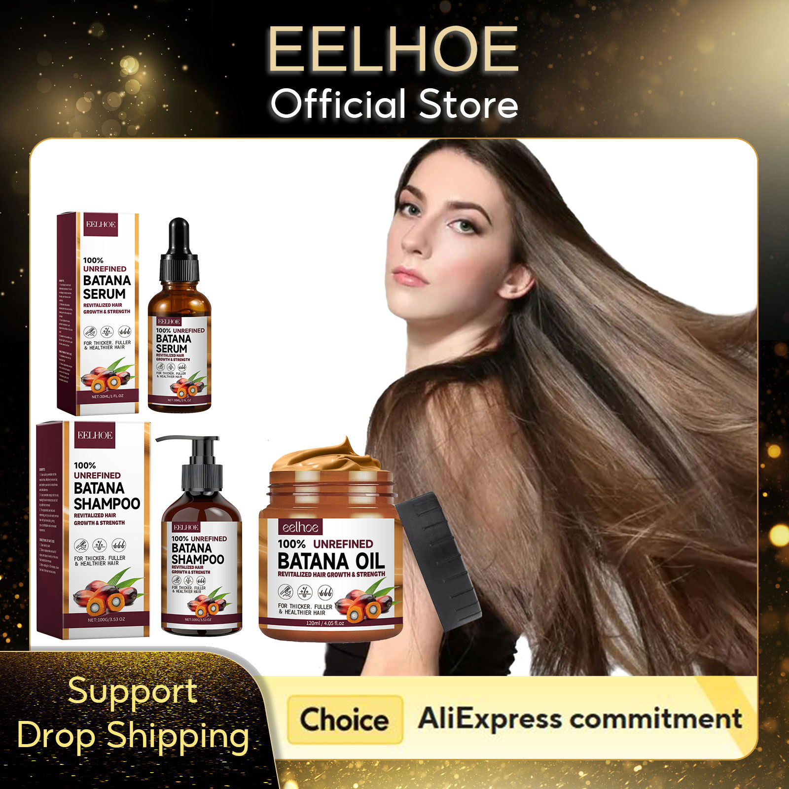 Hair Care Keratin Shampoo - EELHOE huile de Batana naturelle hydratant