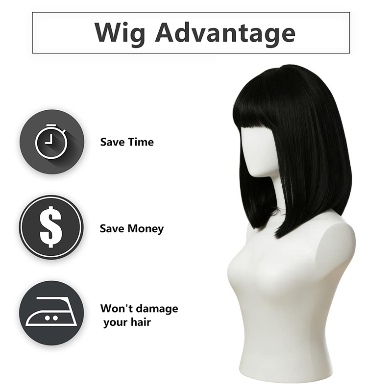 Perruque Bob noire naturelle a - Hair Care High End avis et prix