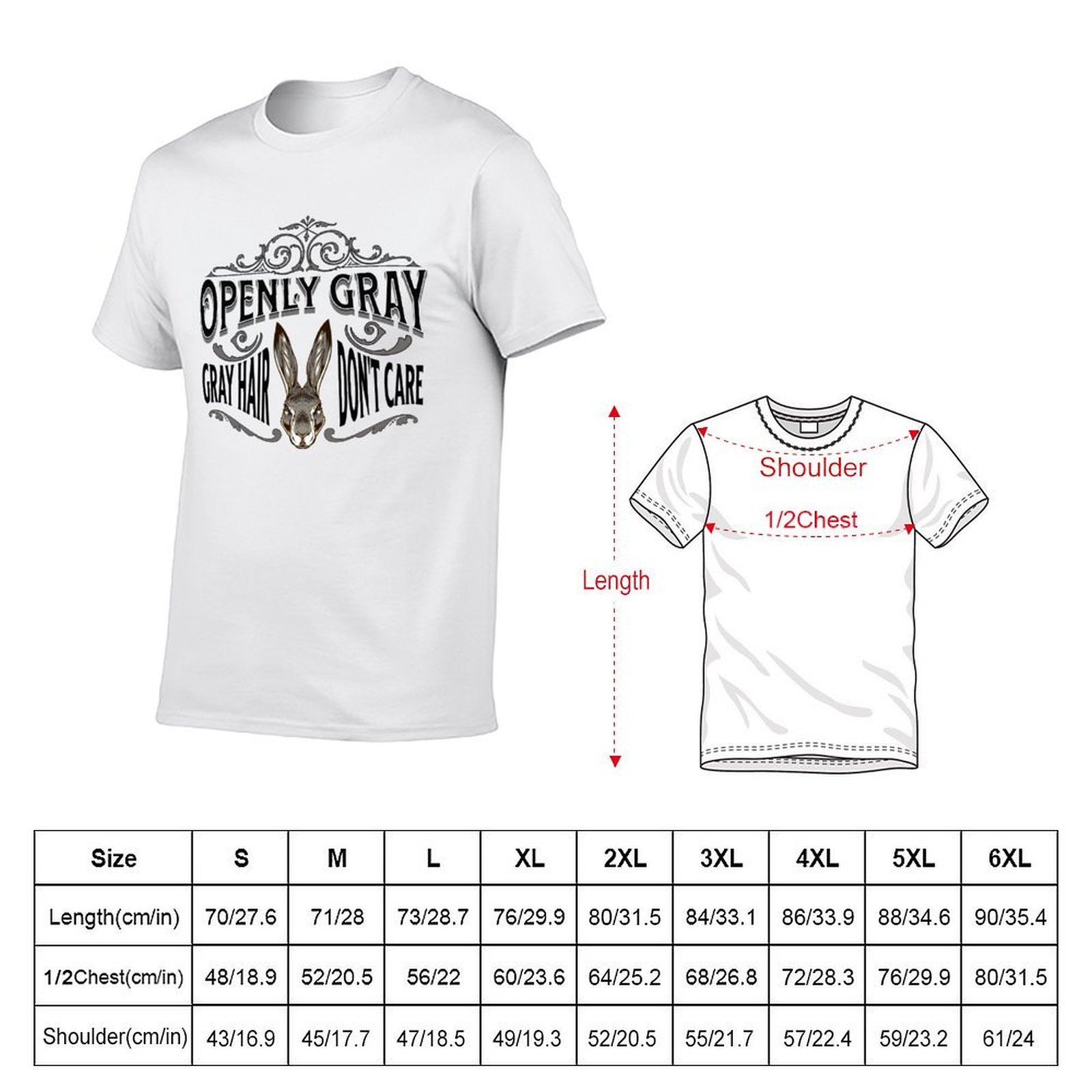 T-shirt gris avec illustration - Hair Care Illustration avis et prix